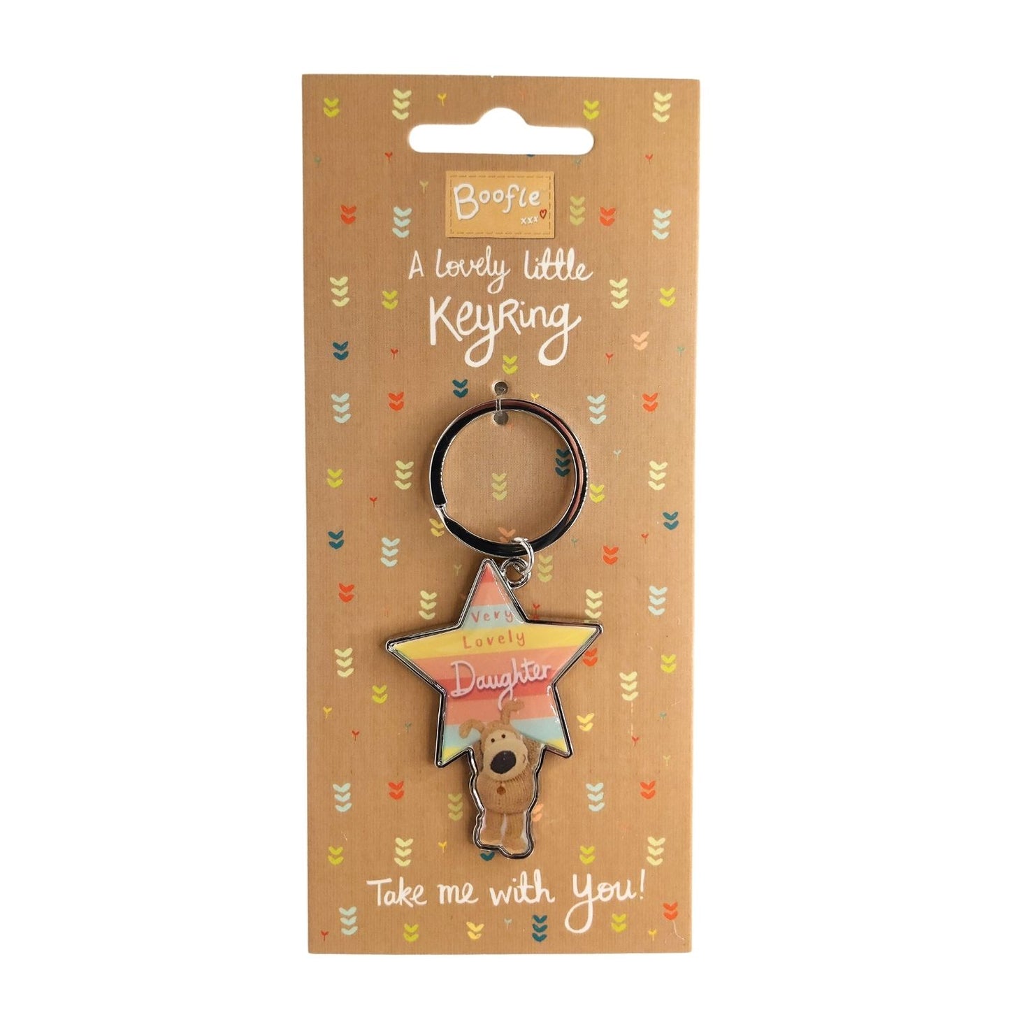 Boofle Lovely Daughter Star-Struck Pooch! Keyring Gift Idea