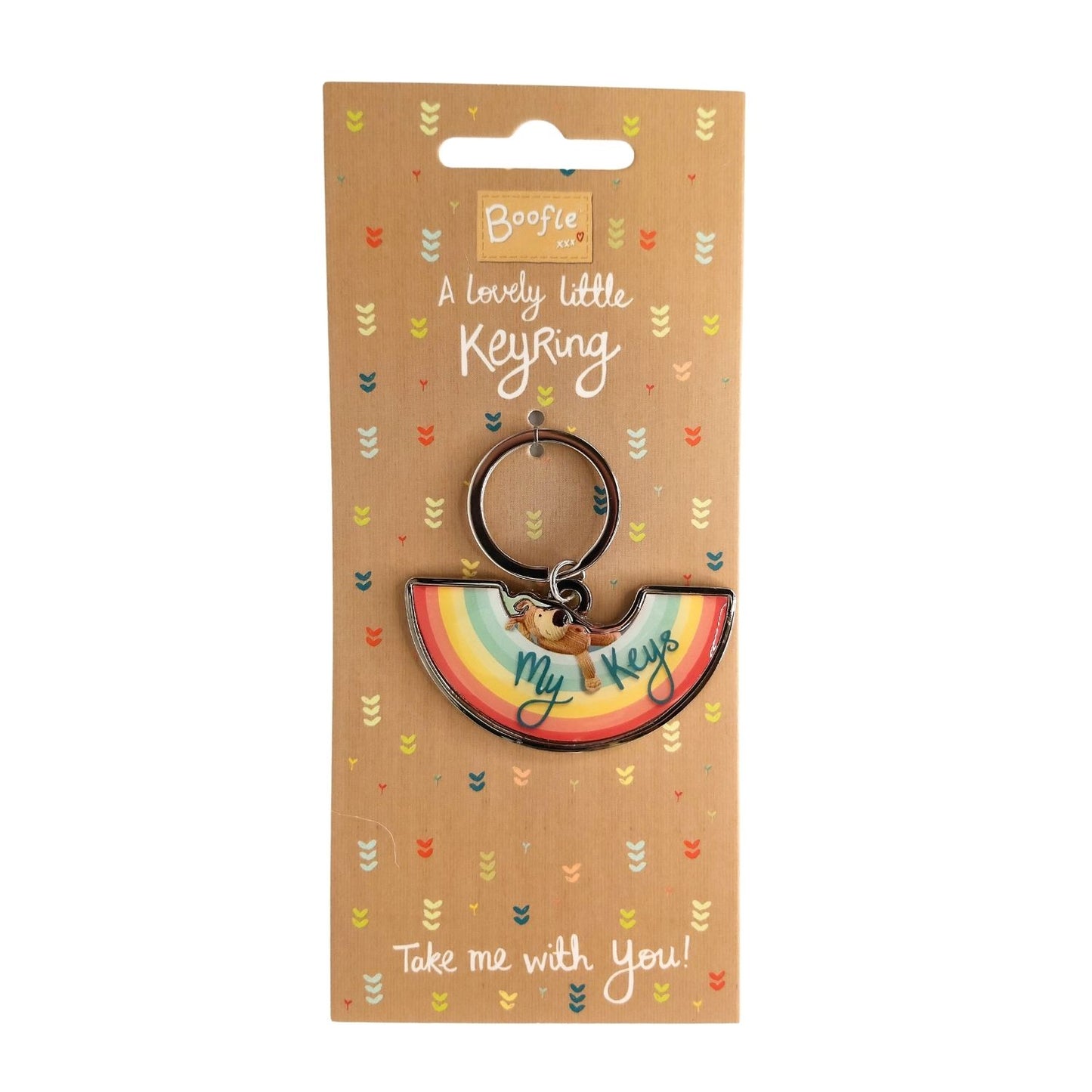 Boofle My Keys Rainbow Nap Time! Keyring Gift Idea