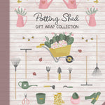Gifted Stationery Potting Shed Gift Wrap Collection Sheets Wrapping Paper In Book