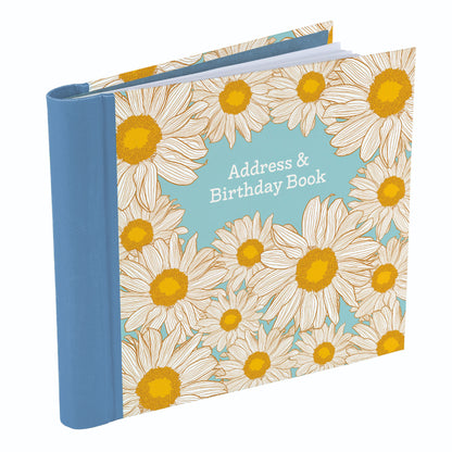 Gifted Stationery Hazy Daisies Floral Address & Birthday Book