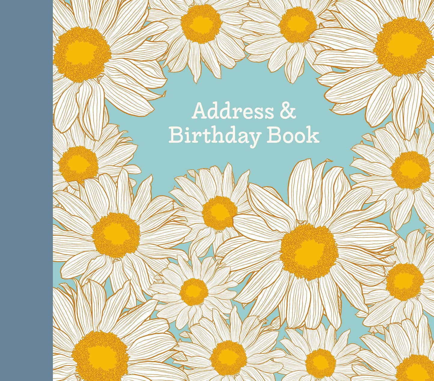 Gifted Stationery Hazy Daisies Floral Address & Birthday Book