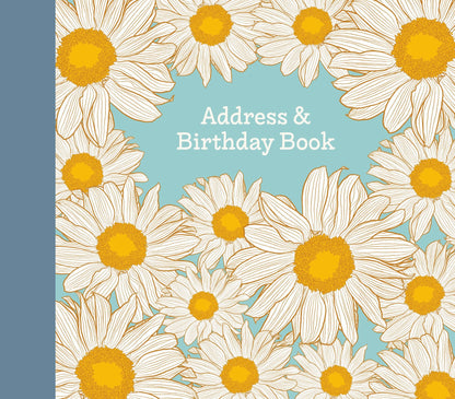 Gifted Stationery Hazy Daisies Floral Address & Birthday Book