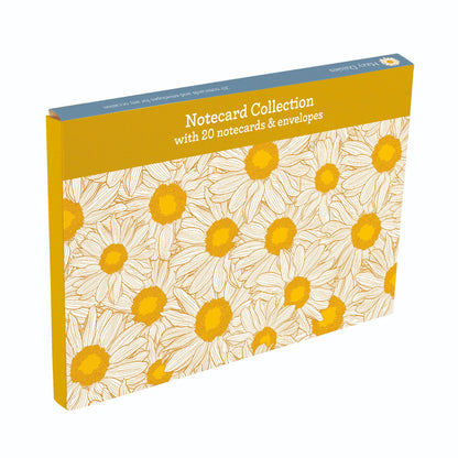 Gifted Stationery Hazy Daisies 20 Notecards & Envelopes Set
