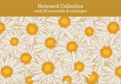 Gifted Stationery Hazy Daisies 20 Notecards & Envelopes Set