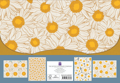 Gifted Stationery Hazy Daisies 20 Notecards & Envelopes Set