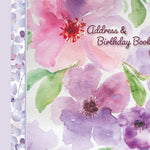Gifted Stationery Lilac Blush Floral Address & Birthday Book