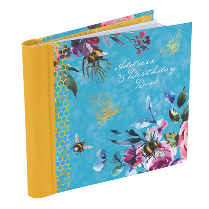 Gifted Stationery Queen Bee Floral Address & Birthday Book