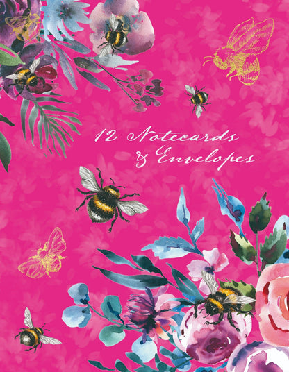 Gifted Stationery Queen Bee 12 Notecards & Envelopes In Wallet