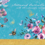 Gifted Stationery Queen Bee 20 Notecards & Envelopes Set