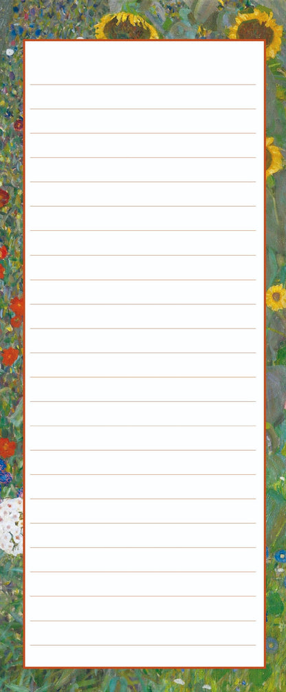 Gifted Stationery Klimt Meadow Magnetic Shopping List