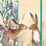 Gifted Stationery Kissing Hares A5 Notebook