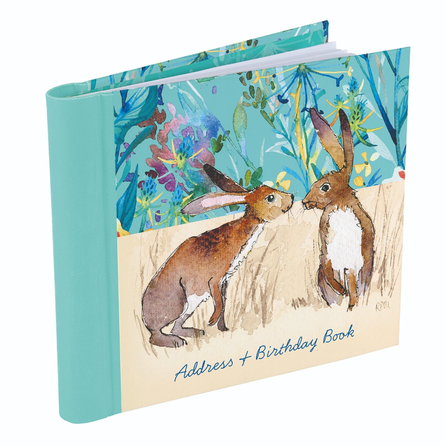 Gifted Stationery Kissing Hares Address & Birthday Book
