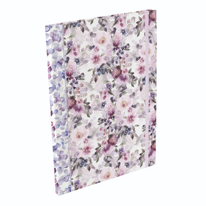 Gifted Stationery Lilac Blush Floral A4 Notebook