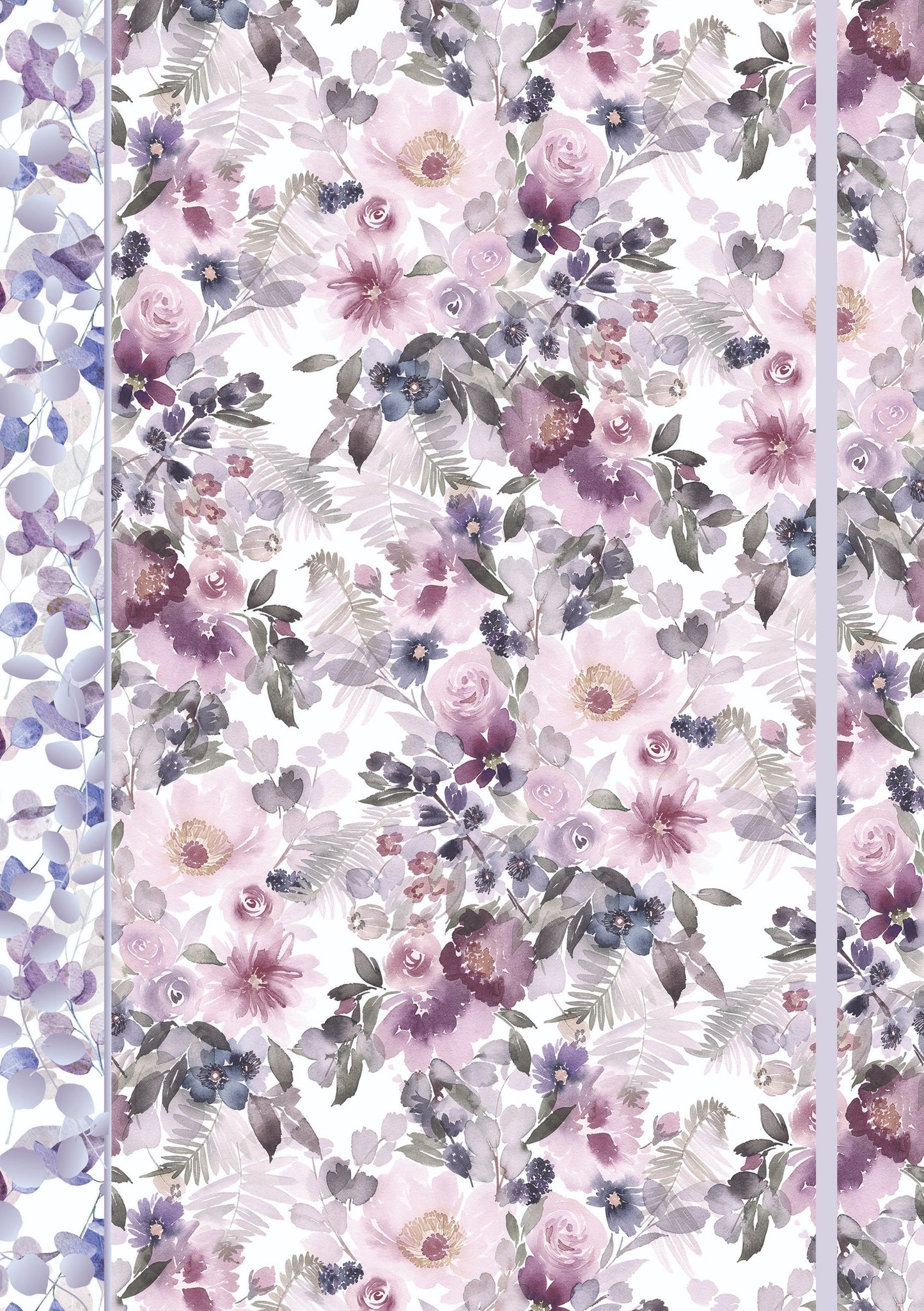 Gifted Stationery Lilac Blush Floral A4 Notebook