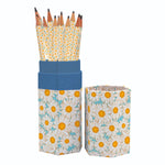 Gifted Stationery Hazy Daisies Pencil Set In Case