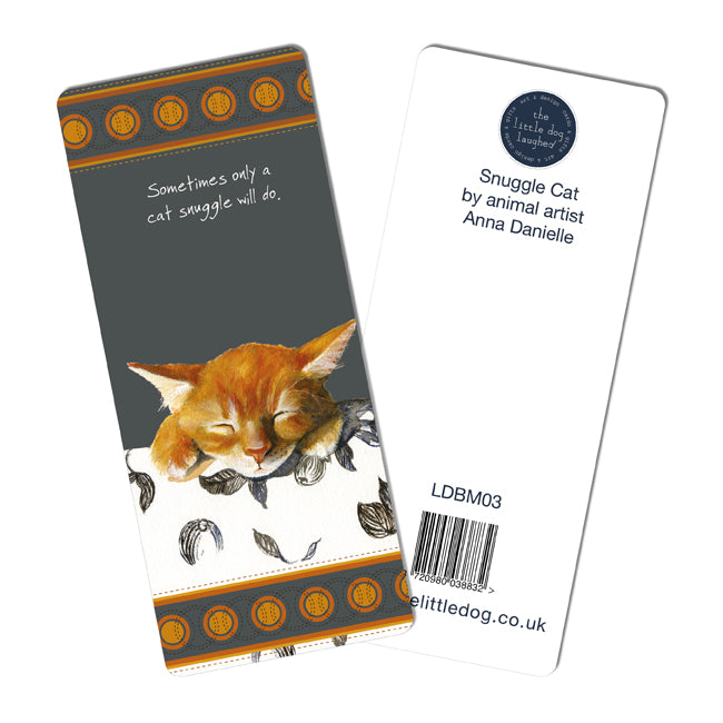 Little Dog Laughed Cat Snuggles Bookmark