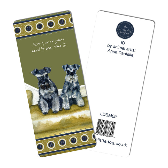 Little Dog Laughed Schnauzer Bookmark