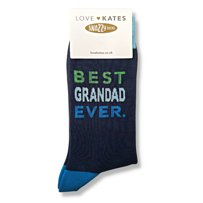 Snazzy Socks Best Grandad Ever Mens Socks Size 8-11