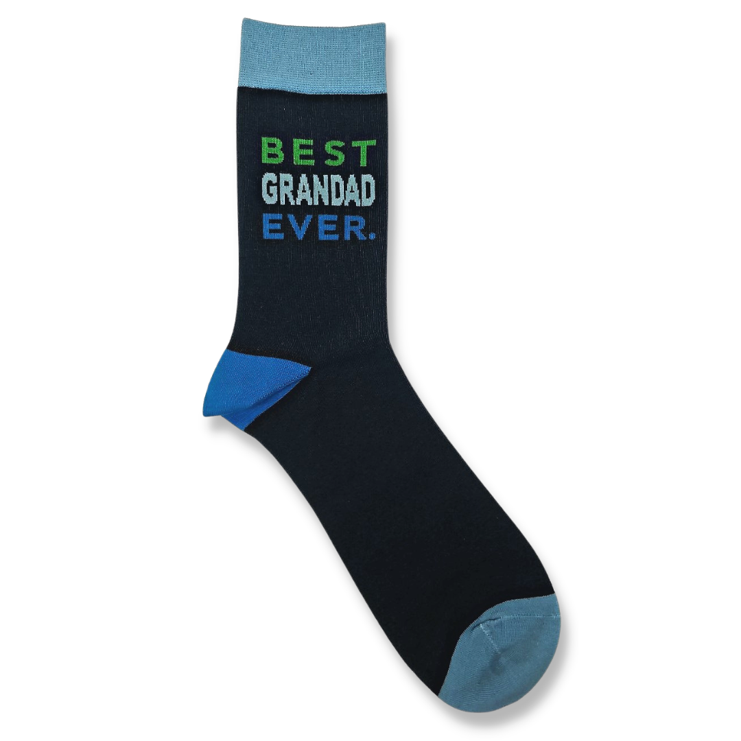 Snazzy Socks Best Grandad Ever Mens Socks Size 8-11