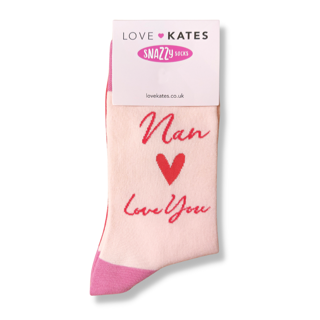 Snazzy Socks Nan Love You Ladies Socks Size 4-7