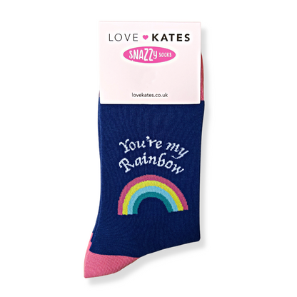 Snazzy Socks You're My Rainbow Ladies Socks Size 4-7