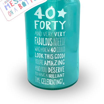 40th Birthday Light Up Jar Messages Of Love Glass Jar With LED Lights