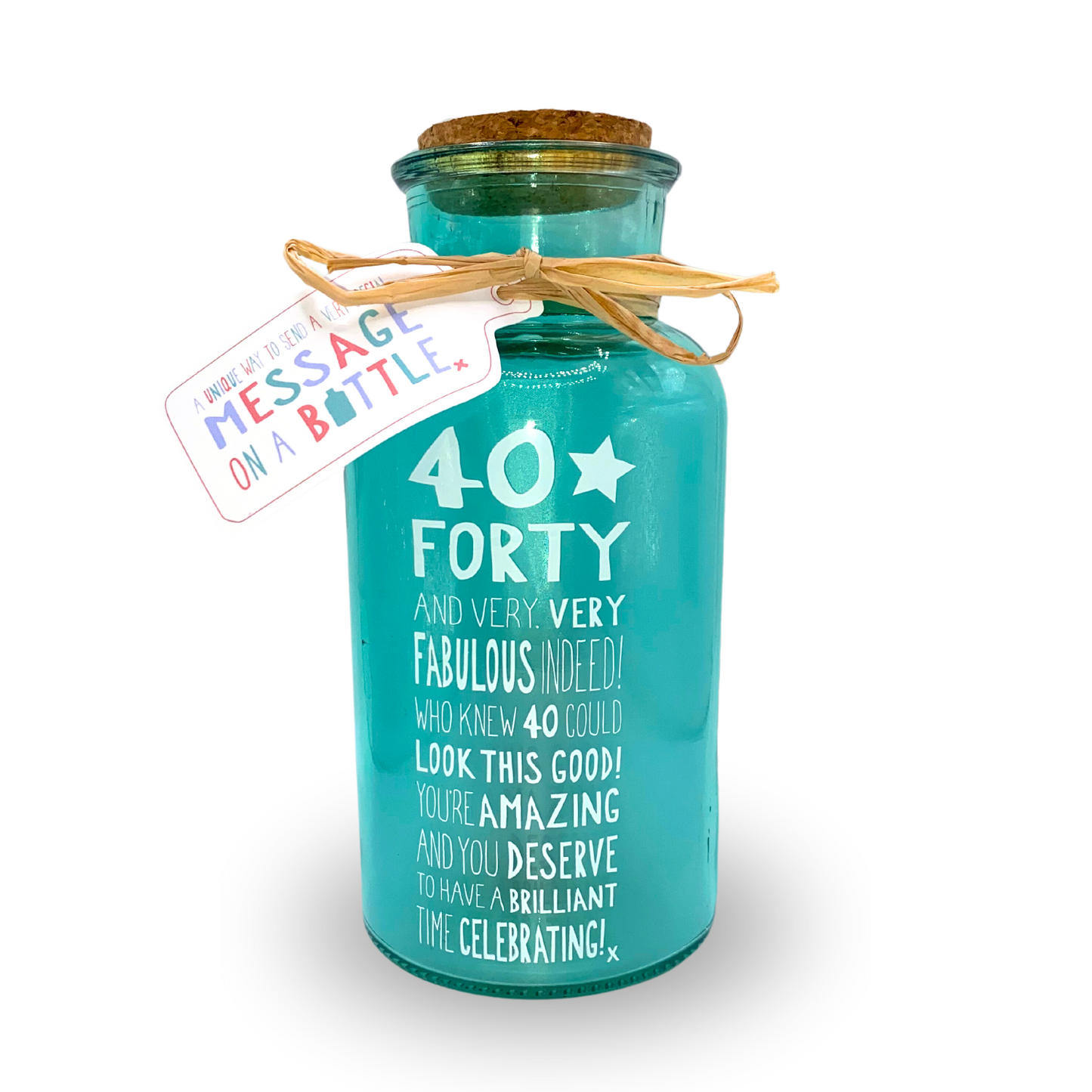 40th Birthday Light Up Jar Messages Of Love Glass Jar With LED Lights