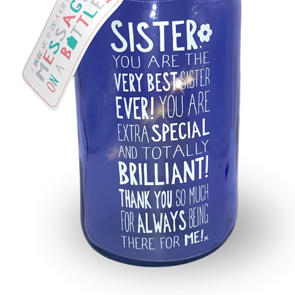 Best Sister Ever Light Up Jar Messages Of Love Glass Jar With LED Lights