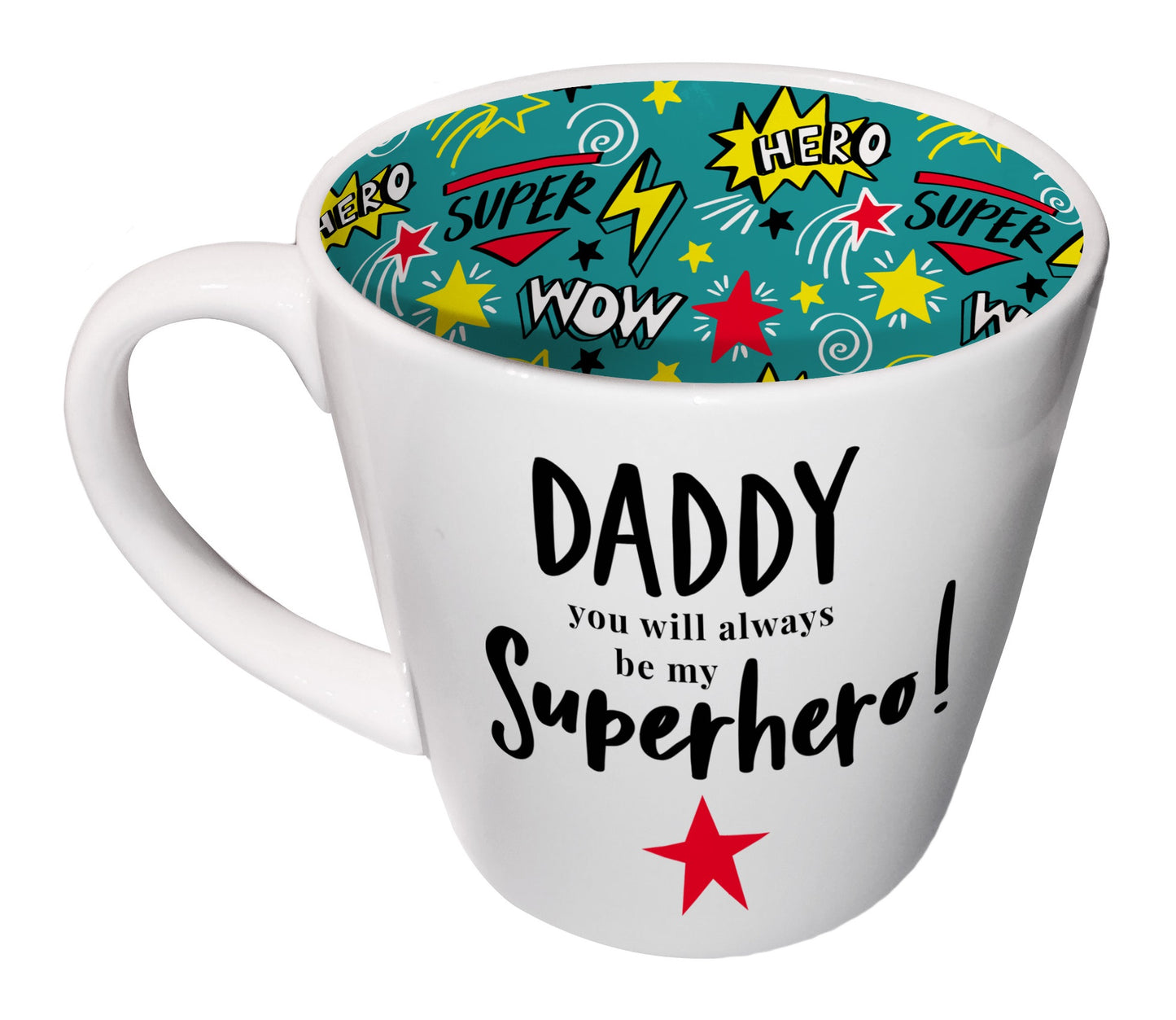 Daddy Always Be My Superhero Inside Out Mug In Gift Box