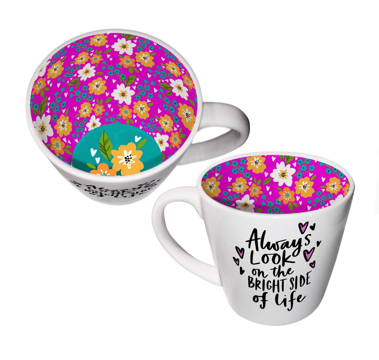 Inside Out Bright Side Of Life Novelty Mug In Gift Box