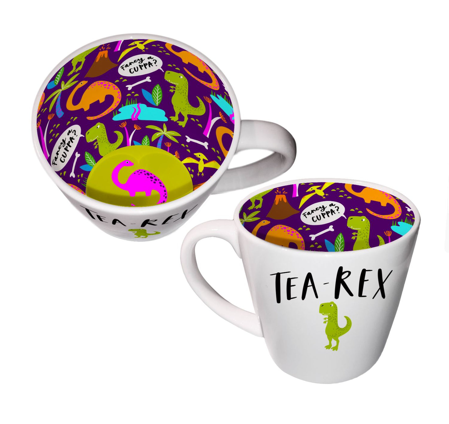 Inside Out Tea-Rex Dinosaur Novelty Mug In Gift Box