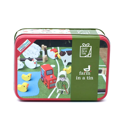 Apples To Pears Farm Animals & Play Mat Gift In A Tin