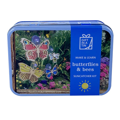 Apples To Pears Butterfly Bee Suncatcher Kit Gift In A Tin