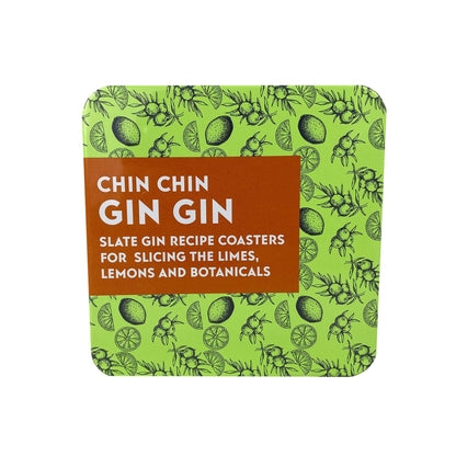 Apples To Pears Chin Chin Gin Gin Coasters Gift In A Tin