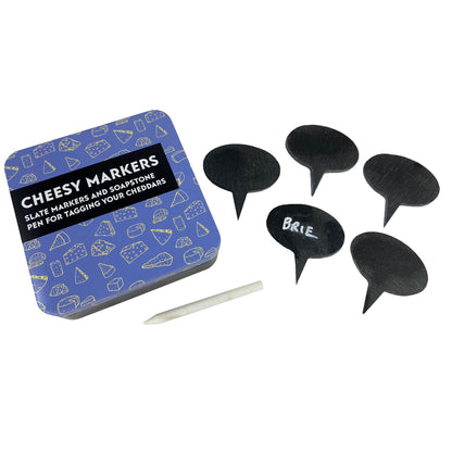 Apples To Pears Slate Cheesy Markers Kit Gift In A Tin