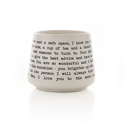 "Nan" Sentimental Moments Stoneware Message Mug