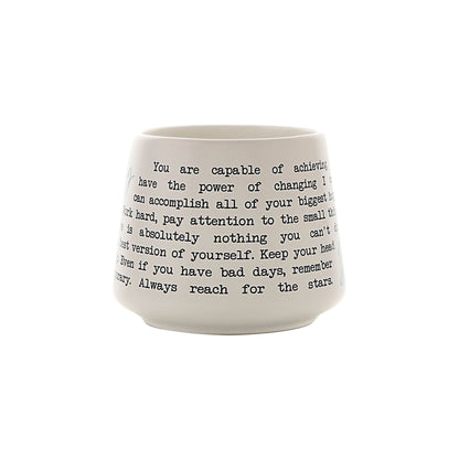"Dream Big" Sentimental Moments Stoneware Message Mug
