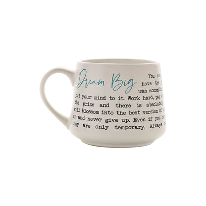 "Dream Big" Sentimental Moments Stoneware Message Mug