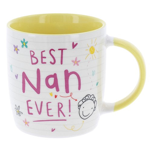 Scribbles Cute Best Nan Ever Mug