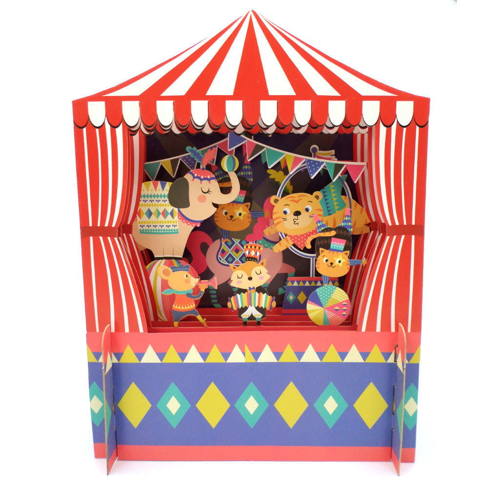 Children's Animals Circus 3D Pop Up Birthday Greeting Card