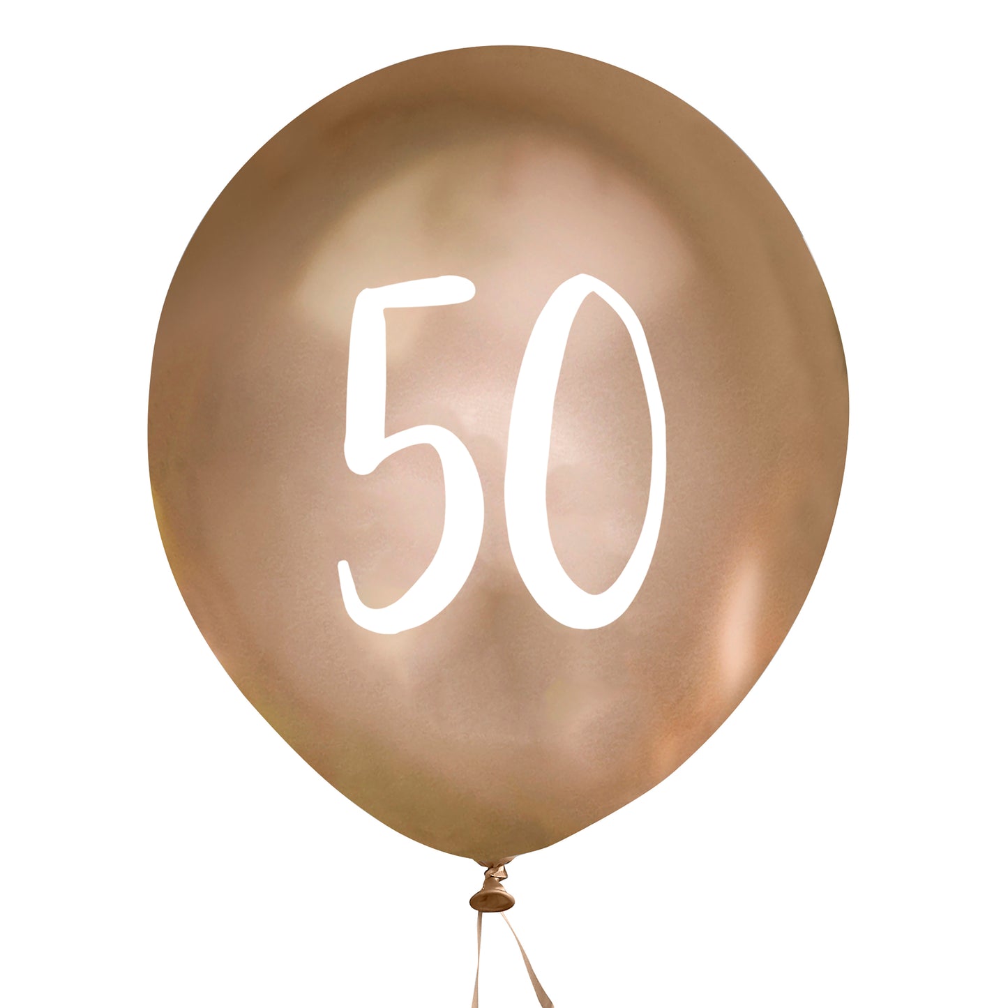 Hootyballoo 5 Pack Gold Number '50' Balloons Party Decorations Partyware