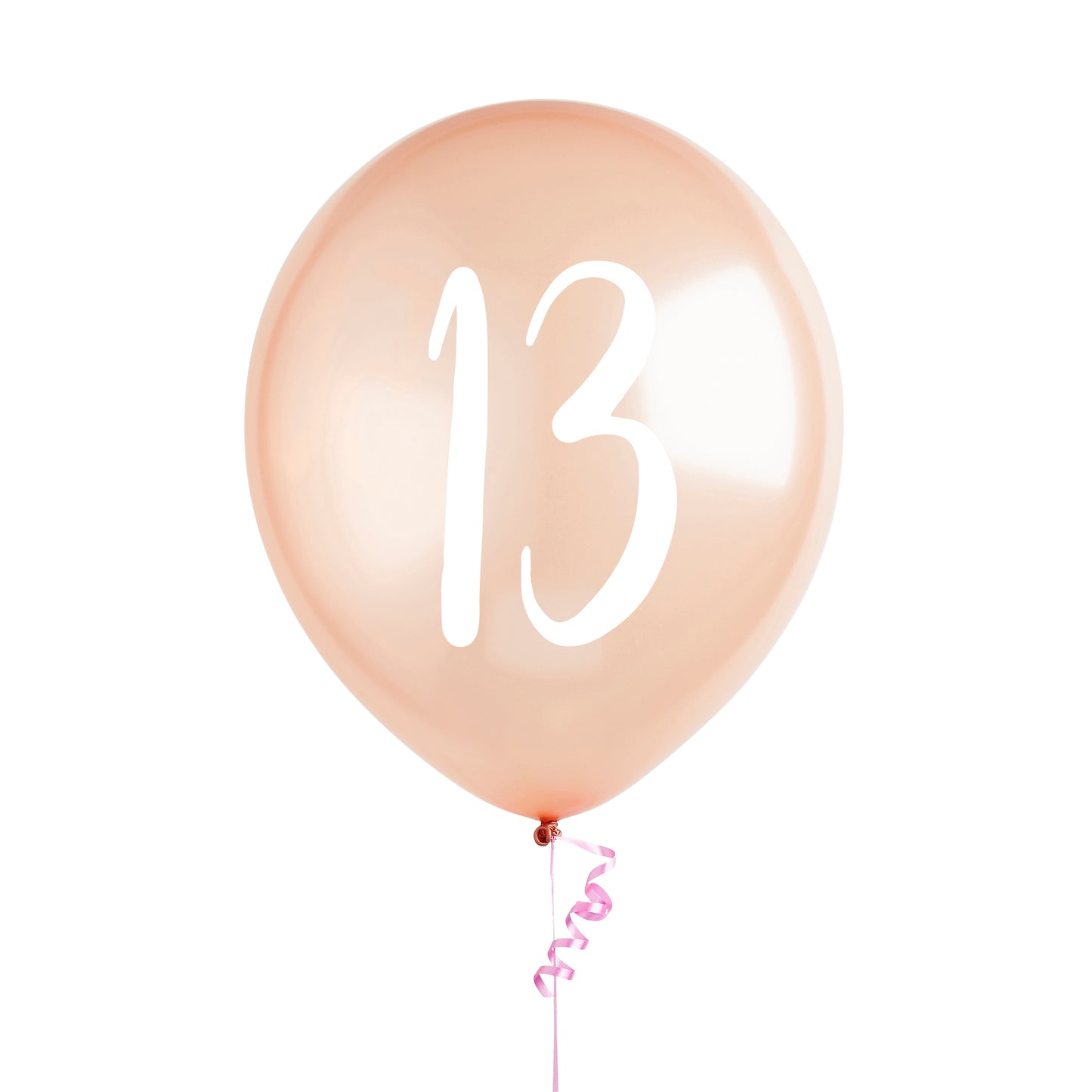 Hootyballoo 5 Pack Rose Gold Number '13' Balloons Birthday Party Decorations
