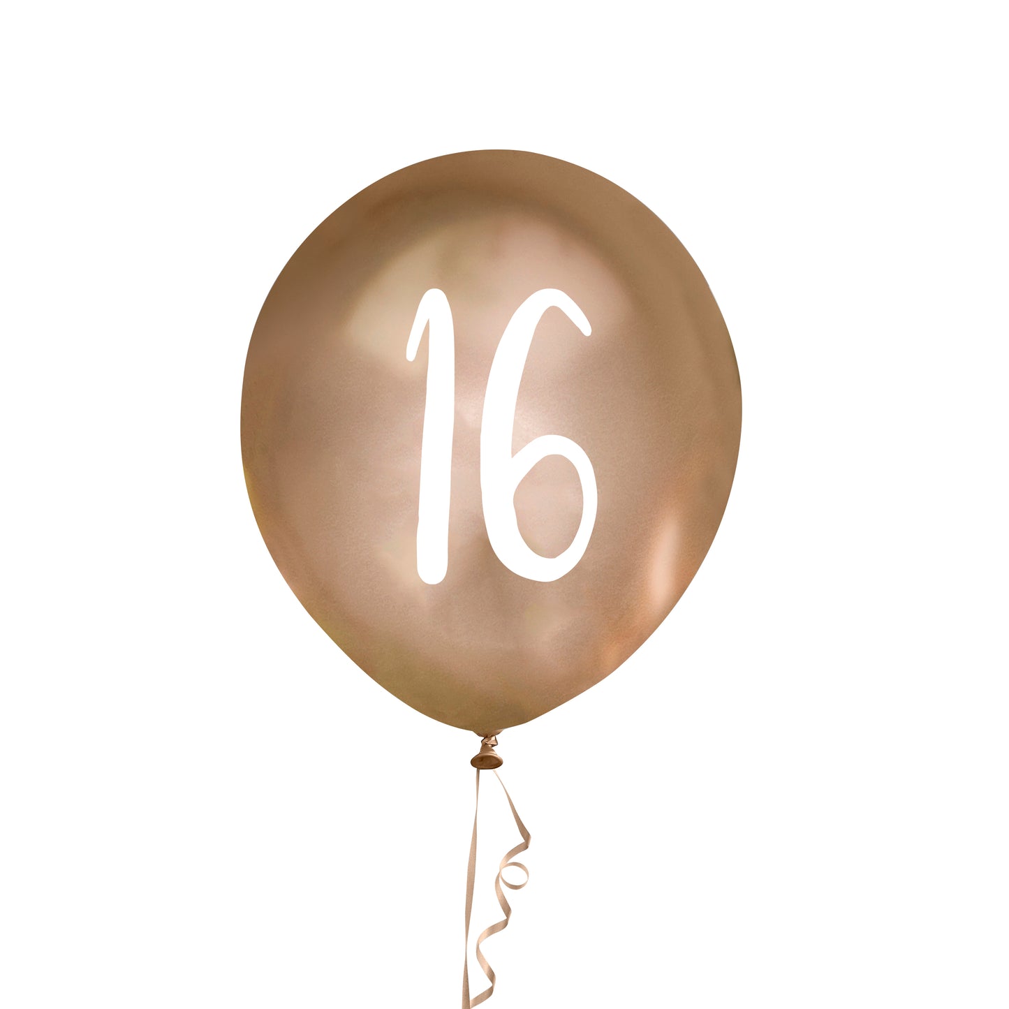 Hootyballoo 5 Pack Gold Number '16' Balloons Birthday Party Decoration Partyware