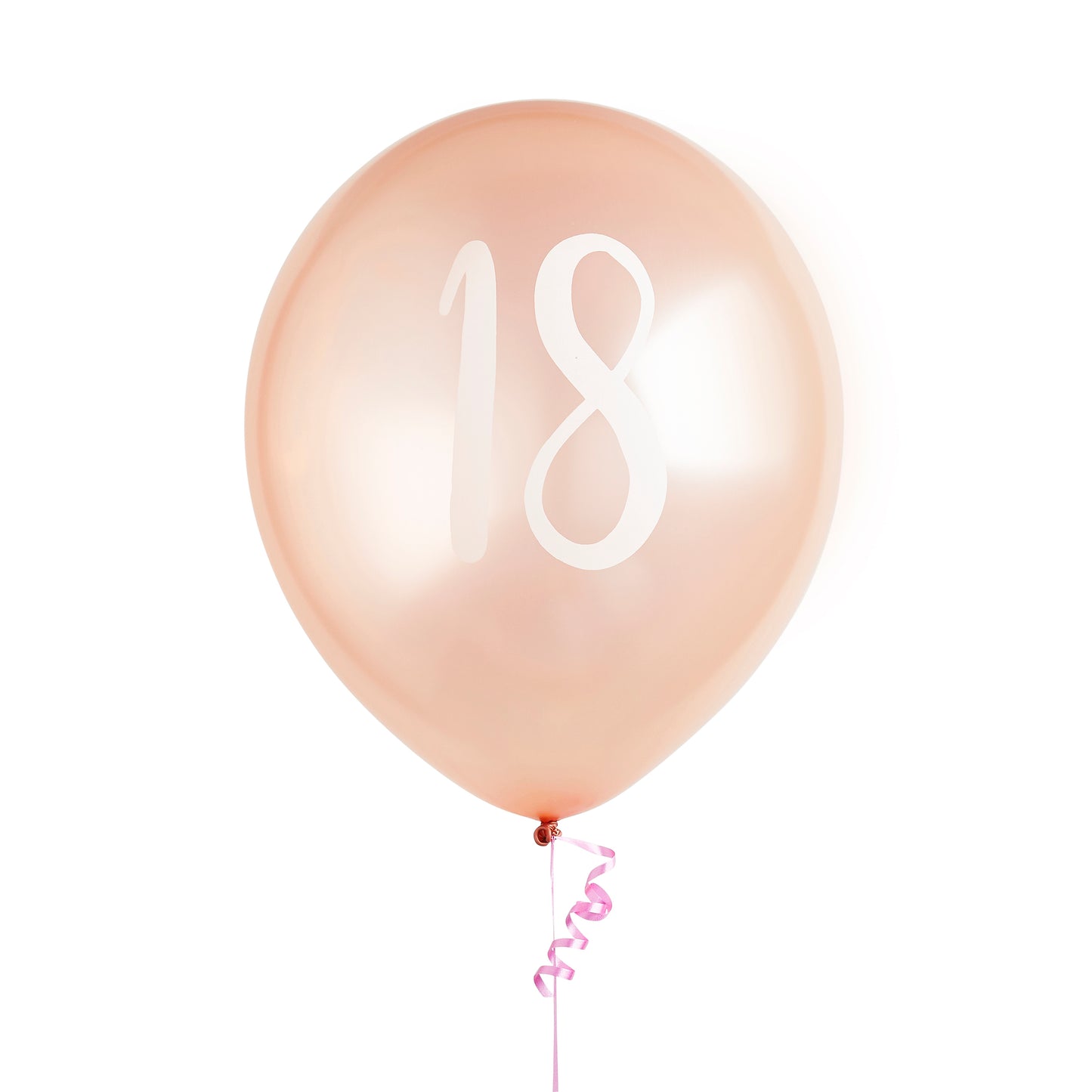 Hootyballoo 5 Pack Rose Gold Number '18' Balloons Birthday Partyware