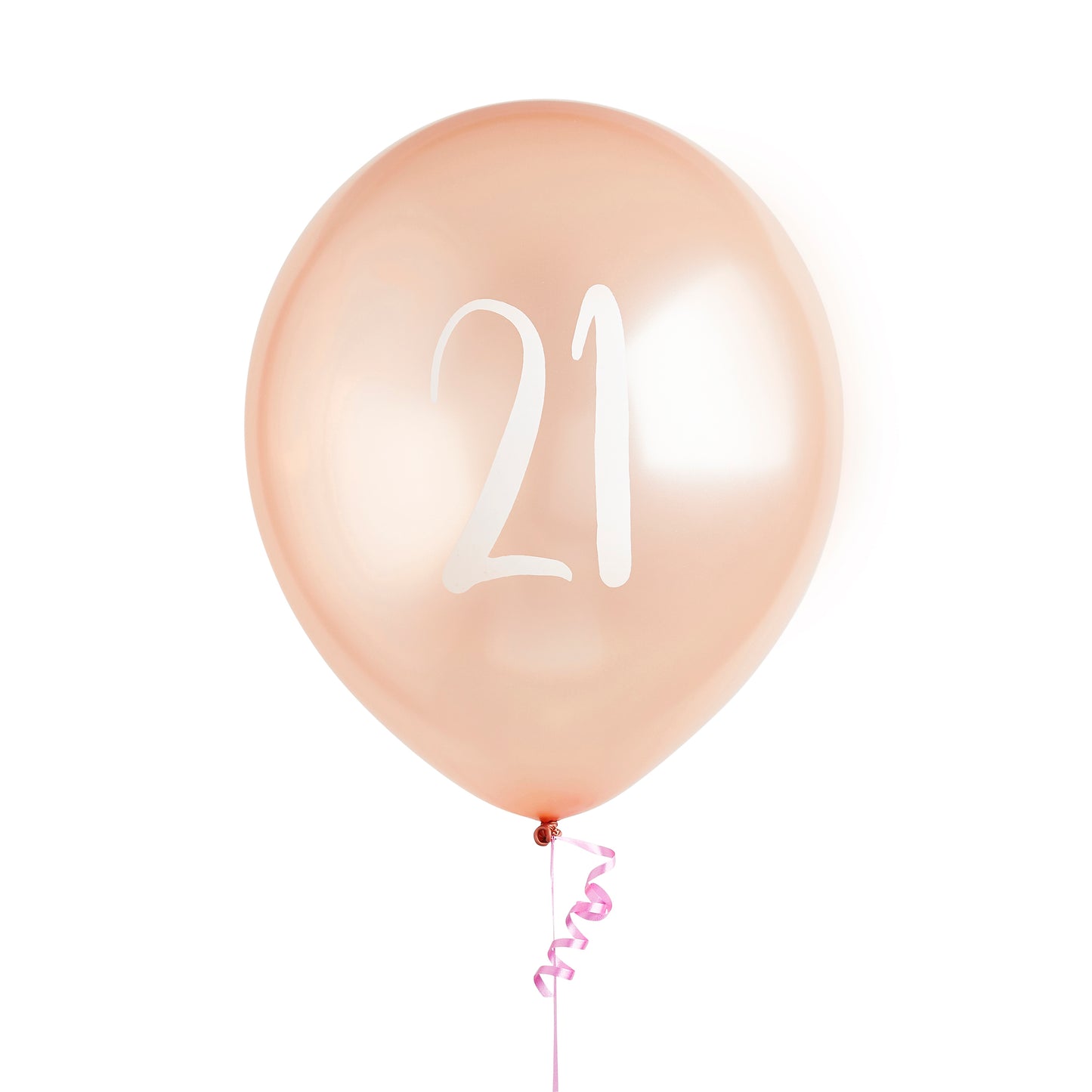 Hootyballoo 5 Pack Rose Gold Number '21' Balloons Birthday Party Decorations