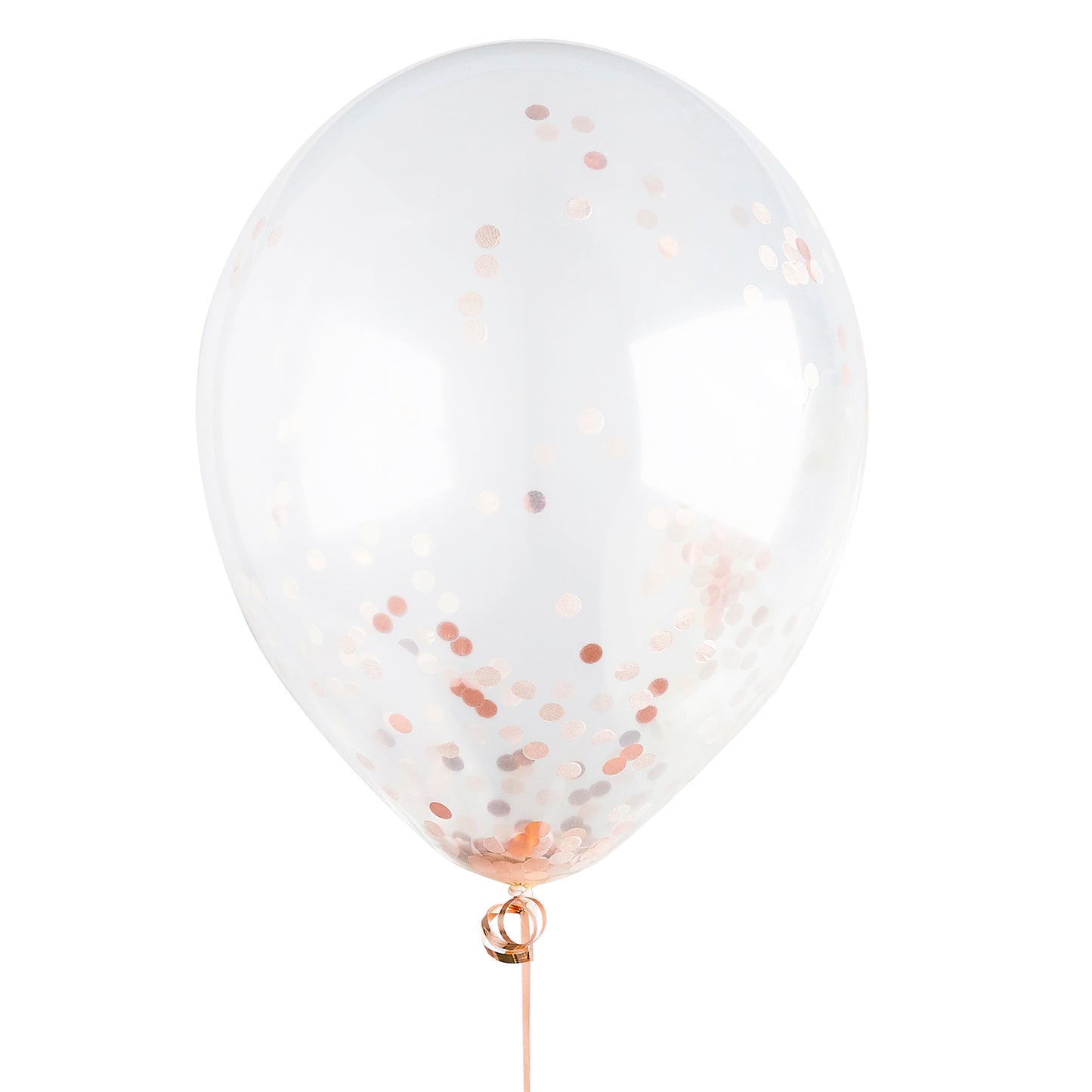 Hootyballoo 5 Pack Rose Gold 12" Confetti Balloons Party Decorations Partyware