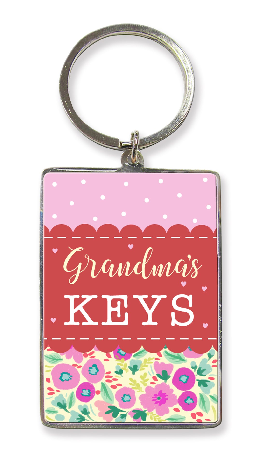 Grandma's Keys Metallic Keyring