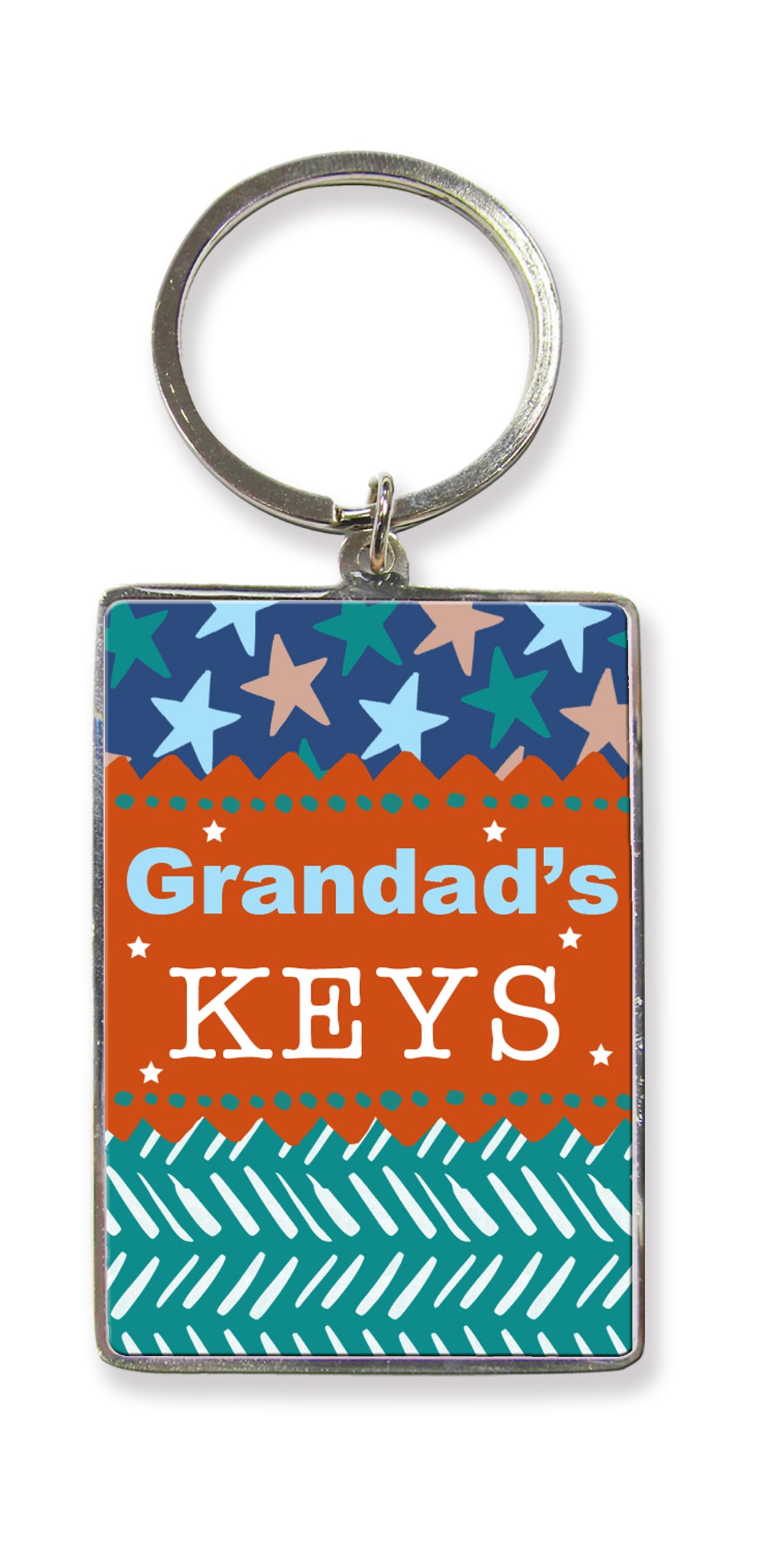 Grandad's Keys Metallic Keyring