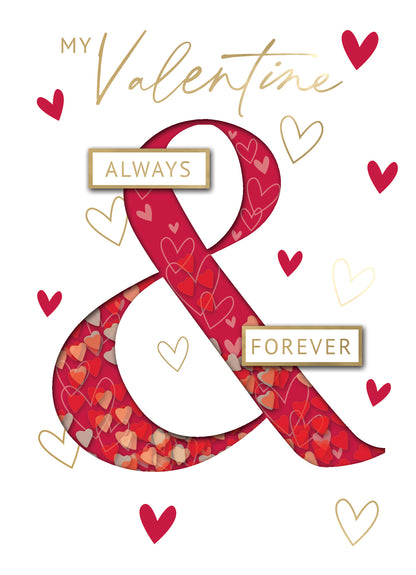 Always & Forever Heartfelt Shake-Up Valentine's Day Hand-Finished Greeting Card