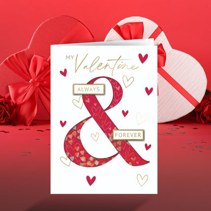Always & Forever Heartfelt Shake-Up Valentine's Day Hand-Finished Greeting Card